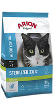 Корм для взрослых стерилизованных котов ARION Original Adult Cat Sterilized 2 кг