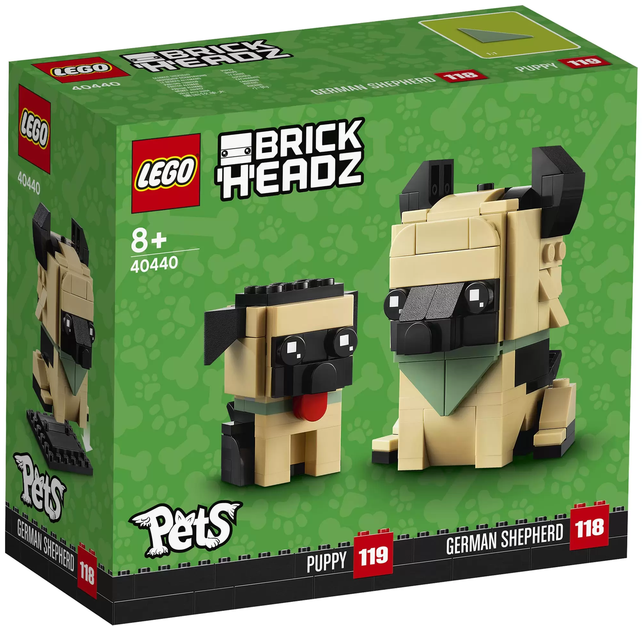 Lego BrickHeadz Німецька вівчарка та щеня 40440