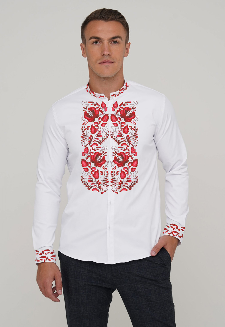 Заготовка для чоловічої вишиванки №301-СЧ, фото 1