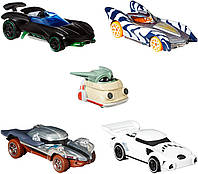 Набор машинок Хот Вилс Мандалорец Hot Wheels Star Wars The Mandalorian Character Car 5-Pack