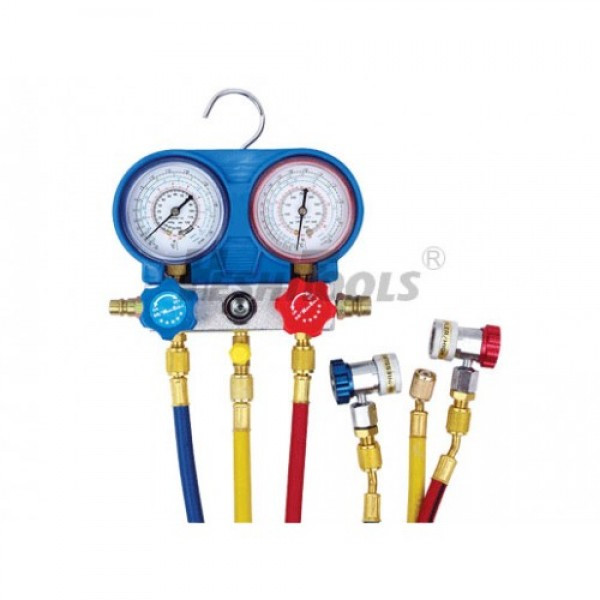 Манометрический коллектор со шлангами и быстросъемными переходниками ...