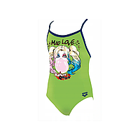 Купальник дитячий ARENA HARLEY QUINN JUNIOR ONE PIECE LIGHT DROP BACK ROYAL-SHINY Розмір: 140 см