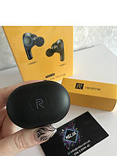 Бездротові Bluetooth-навушники Realme TWS-Z6 вакуумні Чорні, фото 3
