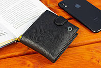 Класичне чоловіче портмоне з натуральної шкіри ST Leather ST102 Чорний, фото 8