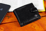 Стильне шкіряне портмоне ST Leather В 103 Чорний, фото 7