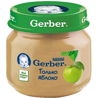 Gerber Пюре фруктовое Яблоко 6м+ (80 г)