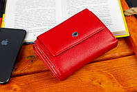 Червоний жіночий гаманець із натуральної шкіри невеликого розміру ST Leather ST 032, фото 8