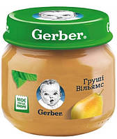 Gerber Пюре фруктовое Груши Вильямс 6м+ (80 г)