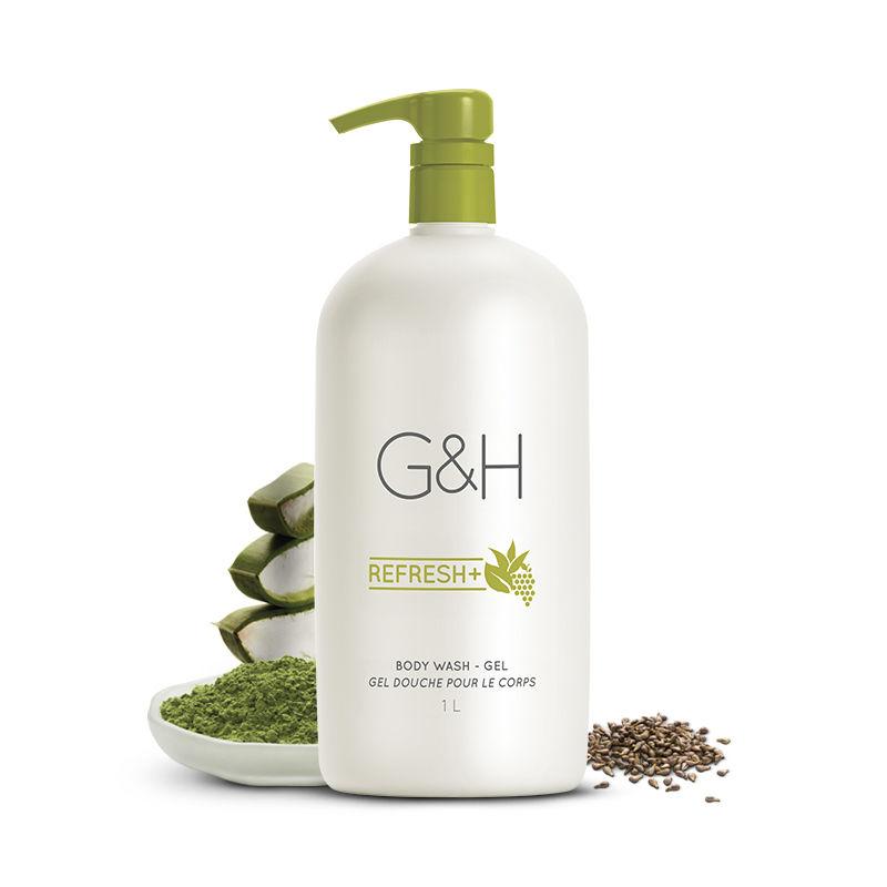 Освіжний гель для душу G&H REFRESH+ (змінне паковання), 1 літр
