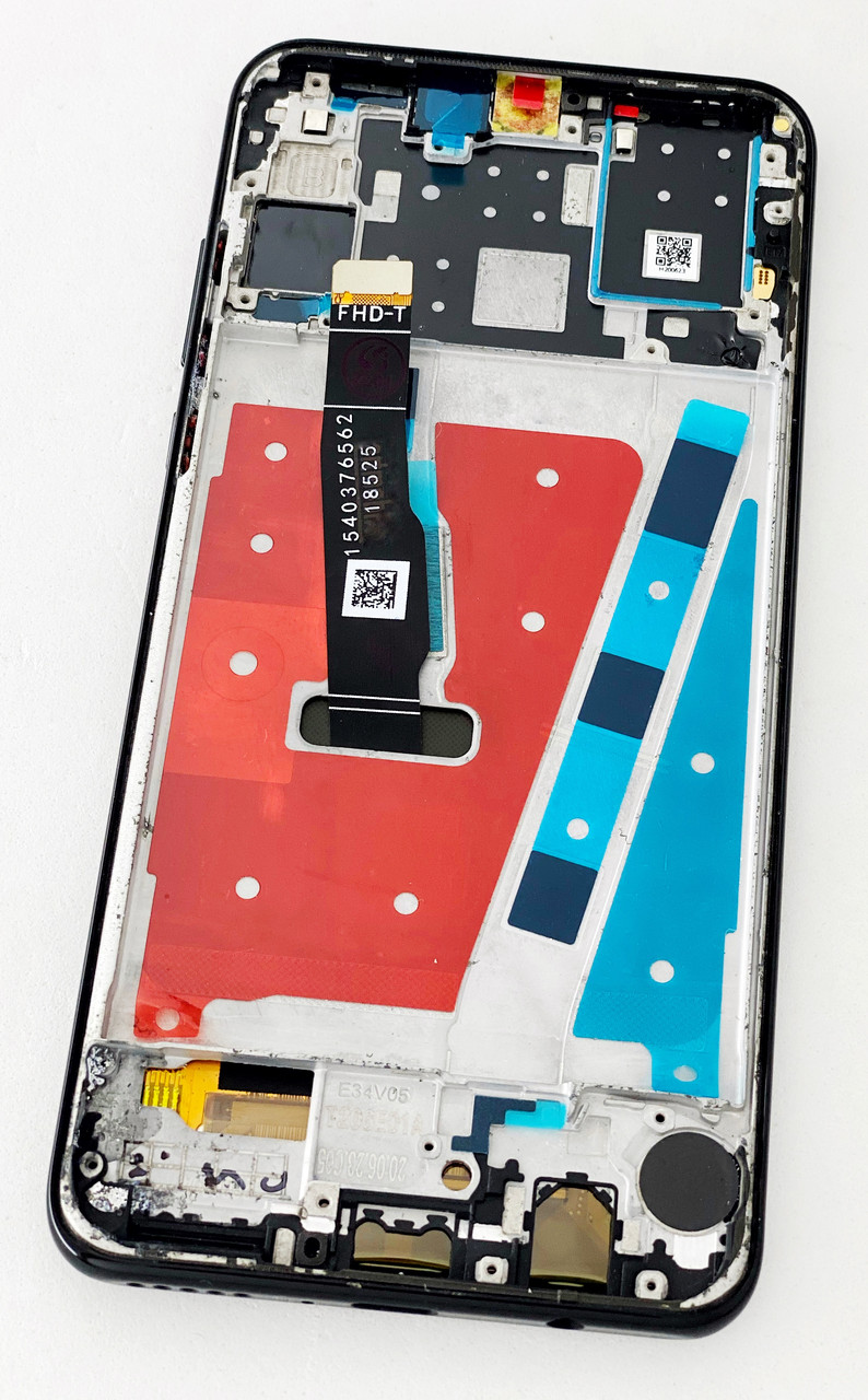 Дисплей (екран) для Huawei P30 Lite (MAR-L21)/Nova 4e + тачскрін, чорний, з передньою панеллю, оригінал