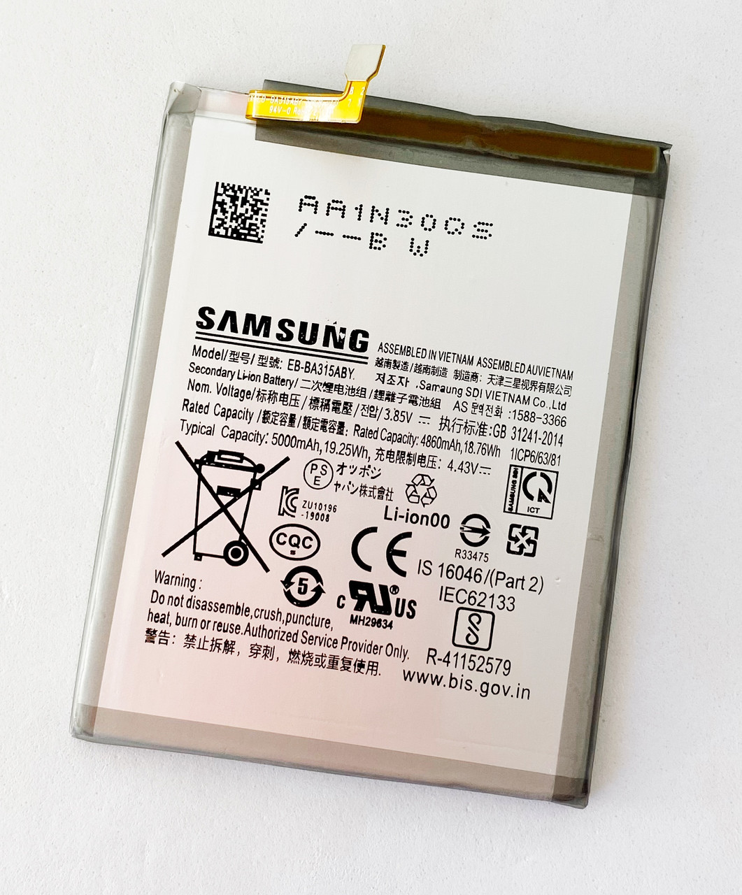 Акумуляторна батарея (АКБ) для Samsung EB-BA315ABY Galaxy A31 A315F, оригінал Китай 4860 mAh