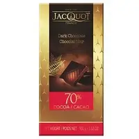 Шоколад черный 70% какао Jacquot Dark Chocolate 100г Франция