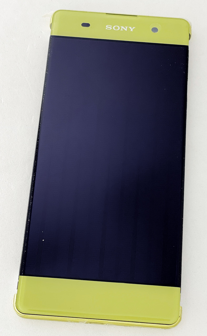 Дисплей (екран) для Sony F3111 Xperia XA,F3112,F3113,F3115,F3116 + тачскрін,золотистий Lime Gold,з рамкою
