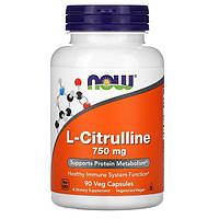 L-цитруллин 750 мг 90 капс детоксикация печени усиление потенции Now Foods США