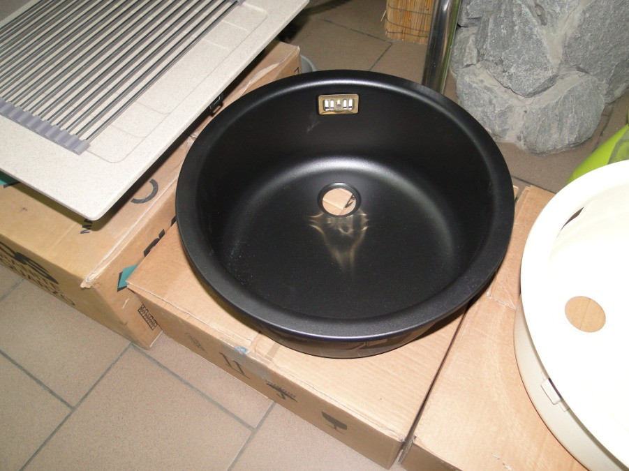 Кухонна мийка емальована Ilve 435 (сarbon)