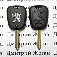 Авто ключ для Peugeot Partner (Пежо Партнер) 2 кнопки, с чипом ID46, PCF 7961, 433MHz, лезвие SX9