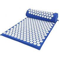 Коврик массажно-акупунктурный Acupressure Mat and Pillow Set с подушкой Синий