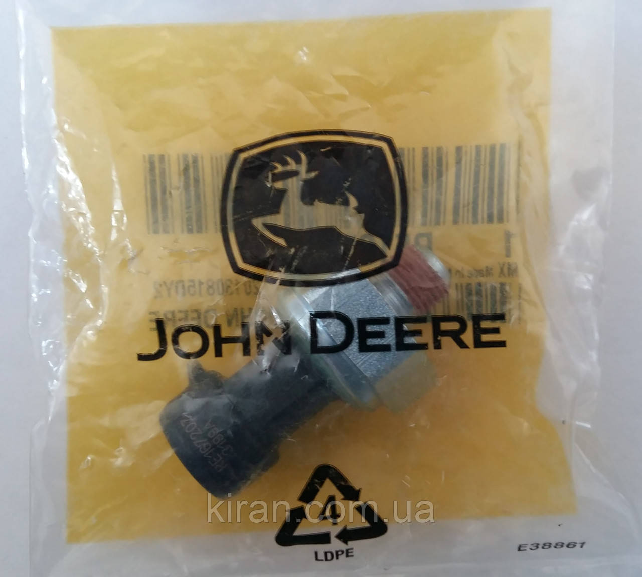 Датчик тиску мастила в КПП (JDRE56009) RE167207 на комбайн John Deere