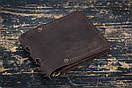 Чоловічий затискач для грошей з натуральної шкіри STAYER brown classic коричнева ручна робота, фото 2