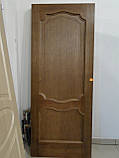 Міжкімнатні двері шпоновані дубом "Ваш Стиль" модель Луидор ПГ темний горіх, фото 2
