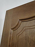 Міжкімнатні двері шпоновані дубом "Ваш Стиль" модель Луидор ПГ темний горіх, фото 3