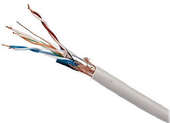 Кабель CAT 5e S-FTP Cablexpert (багатожильний, мідь, 305м) (SPC-5004E) (код 81387)