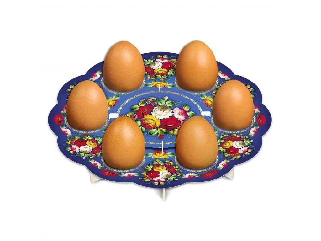 Декоративна підставка для яєць №6 Жостово (6 яєць) ТМ EASTERS, фото 1