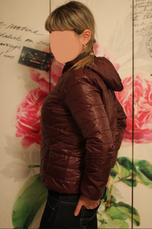 Куртка вітровка Joyen 52.0, тонка плащівка (болонья), Водотривкість, 60.0, З манжетом, Синтепон, 60.0, 2, Китай, Вшитий, L, бордова, фото 1