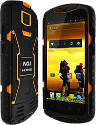 NO.1 X-men X1, IP68, GPS, 13 Mpx, пам'ять 8 GB, ОЗП 1 GB, 5800 мА·год, Android 4.4, 3G, дисплей 5", 4 ядра.