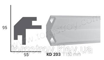 Профіль для прихованого освітлення KD 203 (1.15 м), Tesori, фото 1