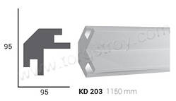 Профіль для прихованого освітлення KD 203 (1.15 м), Tesori