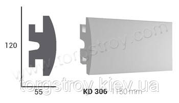 Профіль для прихованого освітлення KD 306 (1.15 м), Tesori, фото 1
