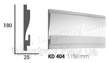 Профіль для прихованого освітлення KD 404 (1.15 м), Tesori, фото 1