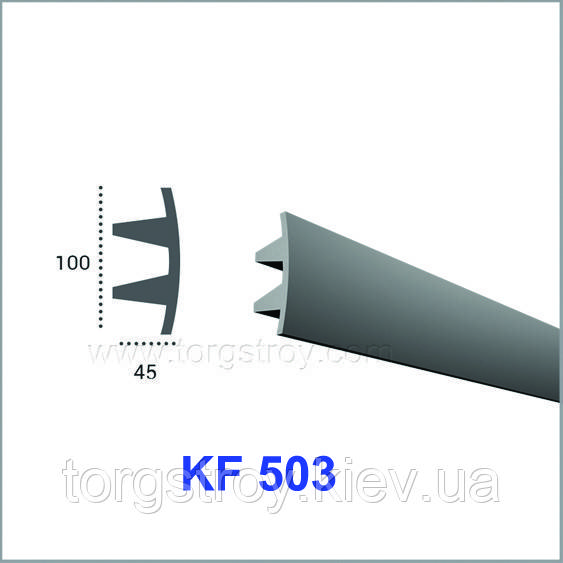 Профіль для прихованого освітлення KF 503 (2.0 м), Tesori