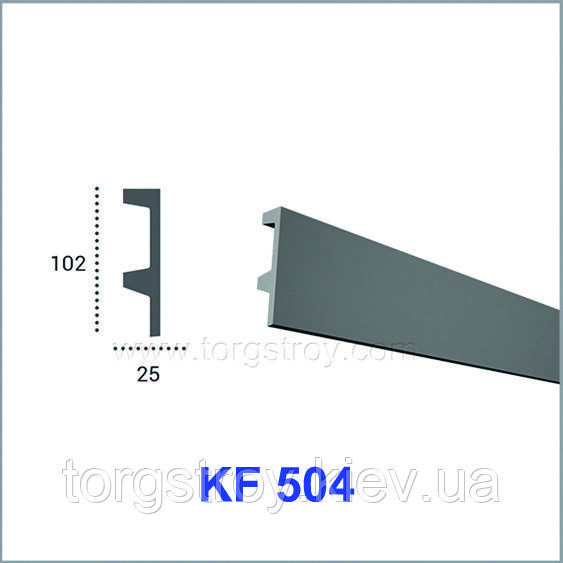 Профіль для прихованого освітлення KF 504 (2.0 м), Tesori