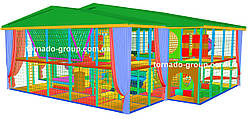 Дитячий комплекс лабіринт "Т-подібний" із дахом
