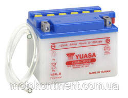 Акумулятор для мотоцикла сухозаряженный YUASA YB4L-B 4AH 120X70X92, фото 1