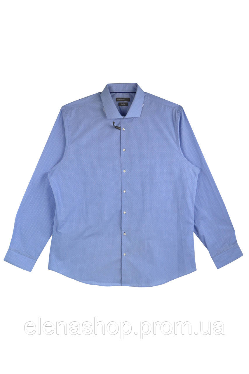 Рубашка с длинным рукавом SLIM FIT CA XXL45 46 Голубой-Белый WE-550249 ES, КОД: 6647534