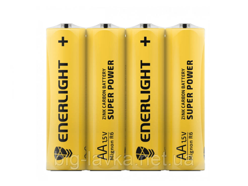 Батарейка ENERLIGHT Super Power AA R6 SH4 1 х AA Жовтий