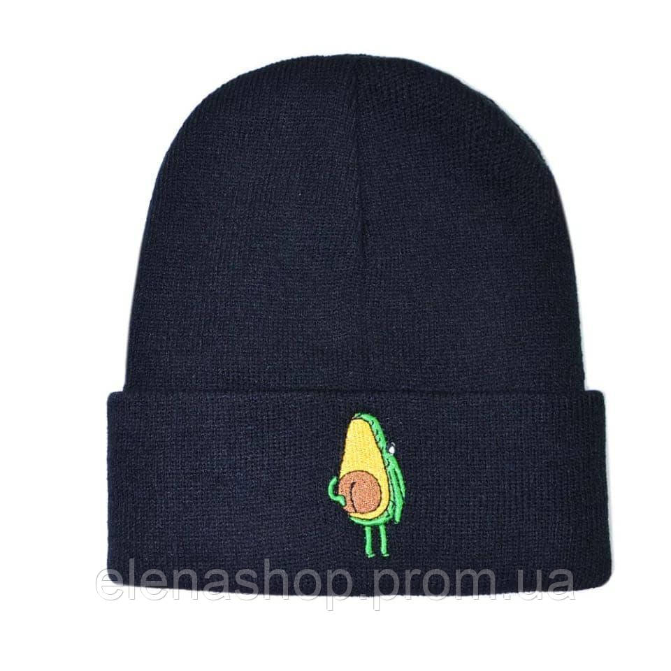 Шапка Jsstore Авокадо One Size Черная ES, КОД: 6874382