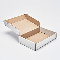Коробка картонная 190*130*35 мм, самосборная, белая