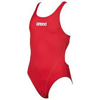 Дитячий купальник SWIMSUIT ARENA SOLID SWIM TECH JR red/white Розмір: 128 см