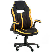 Ігрове крісло Prime anyfix тканина чорно-оранжева (Special4You-ТМ)