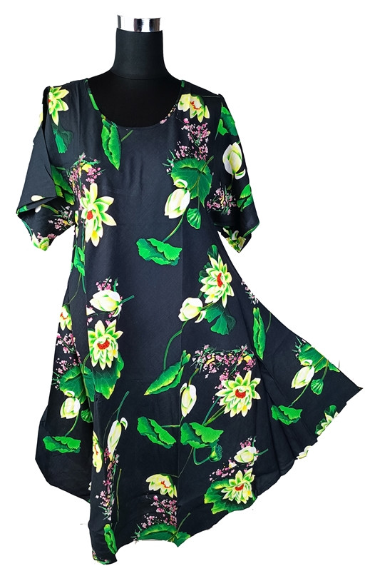 Сукня кльош середньої довжини XL - XXL (C4370)