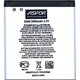 Акумулятор Aspor до Samsung G360H / J200 Galaxy Core Prime / EB-BG360CBC 2000 mAh   Original PRC, фото 3