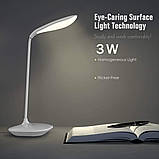 Настільна лампа, USB-портативна крижа бездротова акумуляторна гнучка сенсорна, фото 9