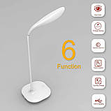 Настільна лампа, USB-портативна крижа бездротова акумуляторна гнучка сенсорна, фото 6