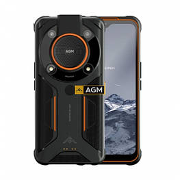 Захищений смартфон AGM Glory SE 8/128Gb Black Orange 6200 маг