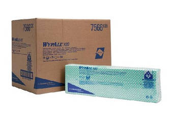 Протиральний матеріал WYPALL X80 в пачці, зелений, 129,6 гр/м2, 25 аркушів, 1 куля, Kimberly-Clark