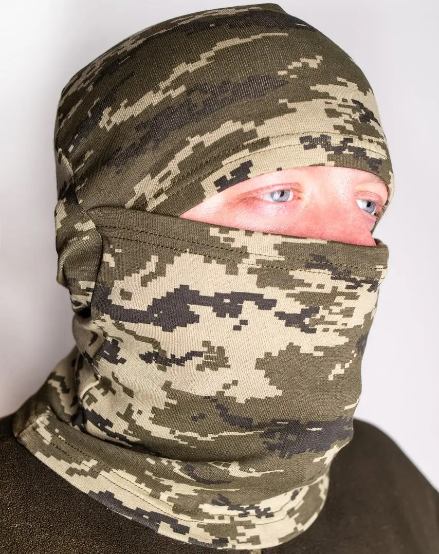 Балаклава тонка Піксель світлий ЗСУ